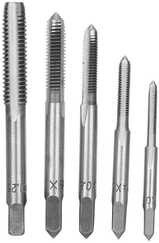 Set di viti a schiacciata rapida con 5 pezzi - Acciaio - M3/M4/M5/M6/M8 - Hulsa schiacciata rapida - Resistente all'ossidazione - Alta durezza - Hulsa a schiacciata