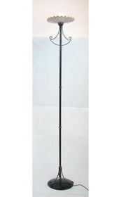 LANTERNA PIANTANA LAMPADA APPLIQUE PLAFONIERA VULCANO FERRO BATTUTO H.182