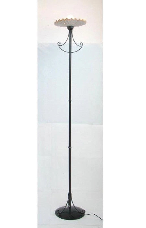 LANTERNA PIANTANA LAMPADA APPLIQUE PLAFONIERA VULCANO FERRO BATTUTO H.182