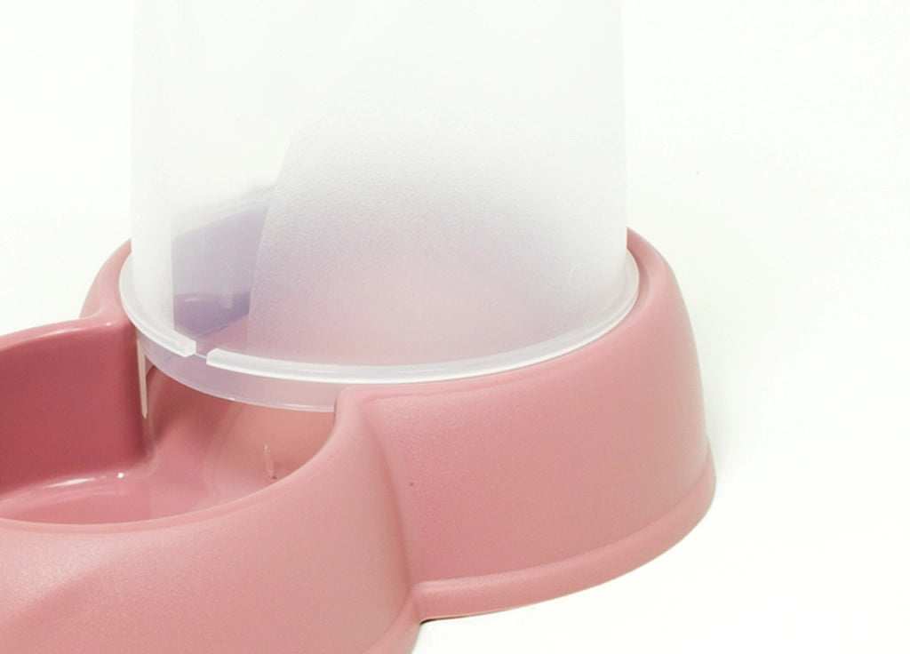Dispenser Cibo/Acqua 1,6L Per Animali Modello 700084 Colore Rosa