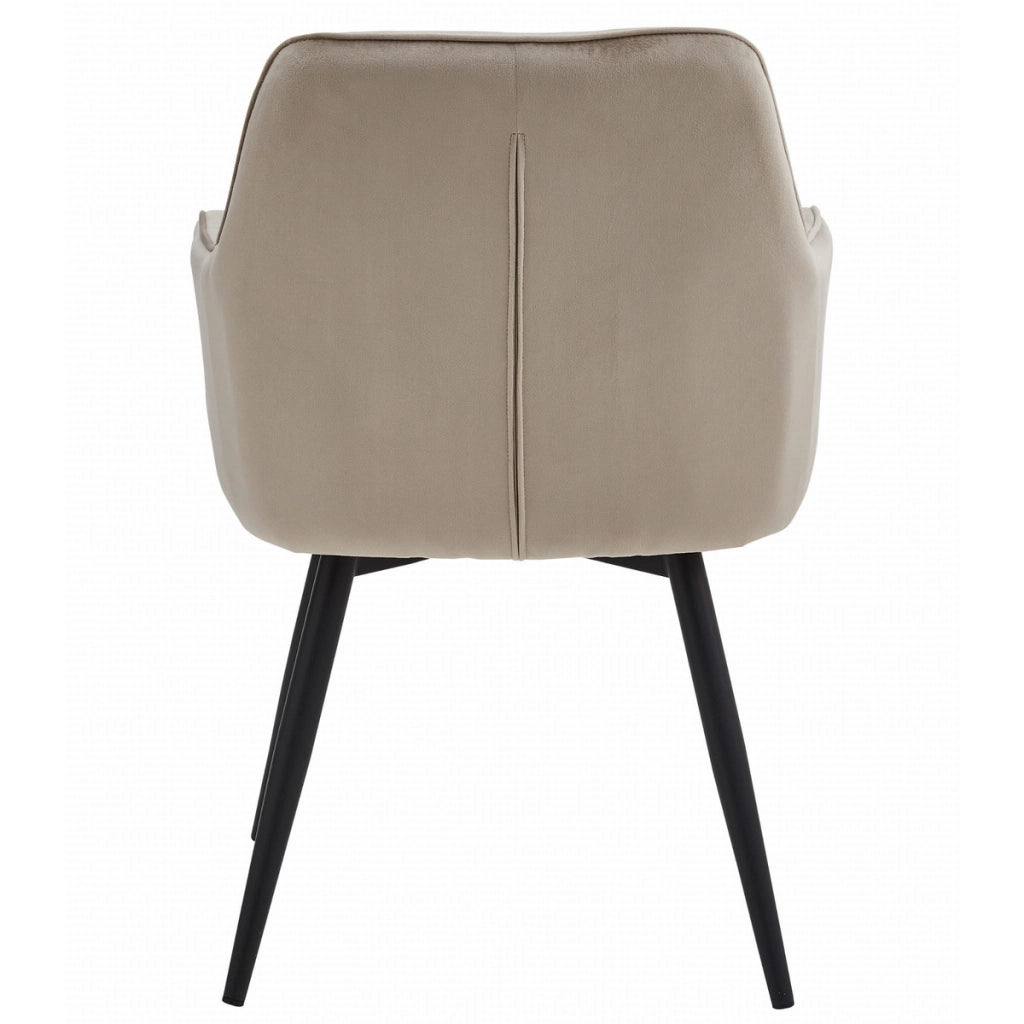 Poltrona girevole Jork 360 in velluto beige scuro