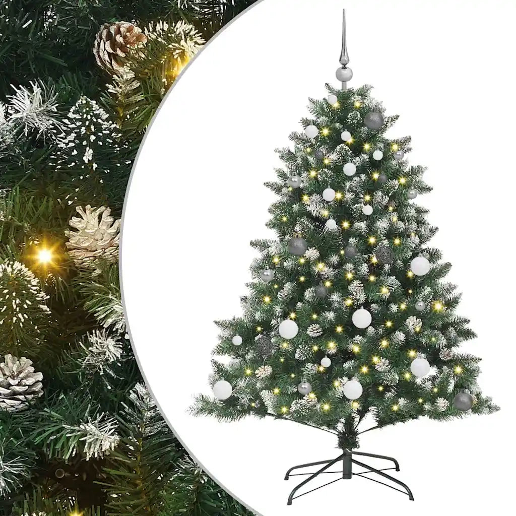 Albero di Natale artificiale con 150 LED Verde 150 cm 3395220
