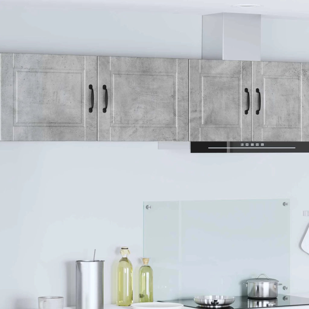 Pensile da cucina | Armadietto a muro PORTO 2 pz Grigio cemento 50 x 31 x 40 cm