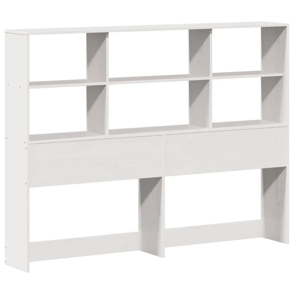 Letto Libreria senza Materasso Bianco 140x200 cm Legno di Pino 3322871