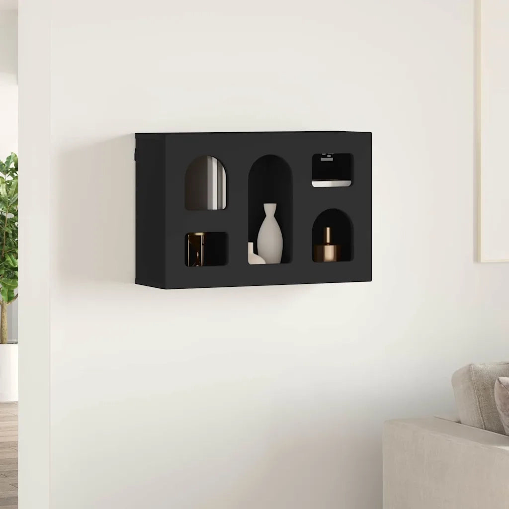 Armadio pensile Nero 60 x 20 x 40 cm Legno multistrato