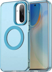 Protezione magnetica per Samsung Galaxy A56 5G/A36 - Resistenete allo shock - Translucido - Materiale TPU-silicona - Blu