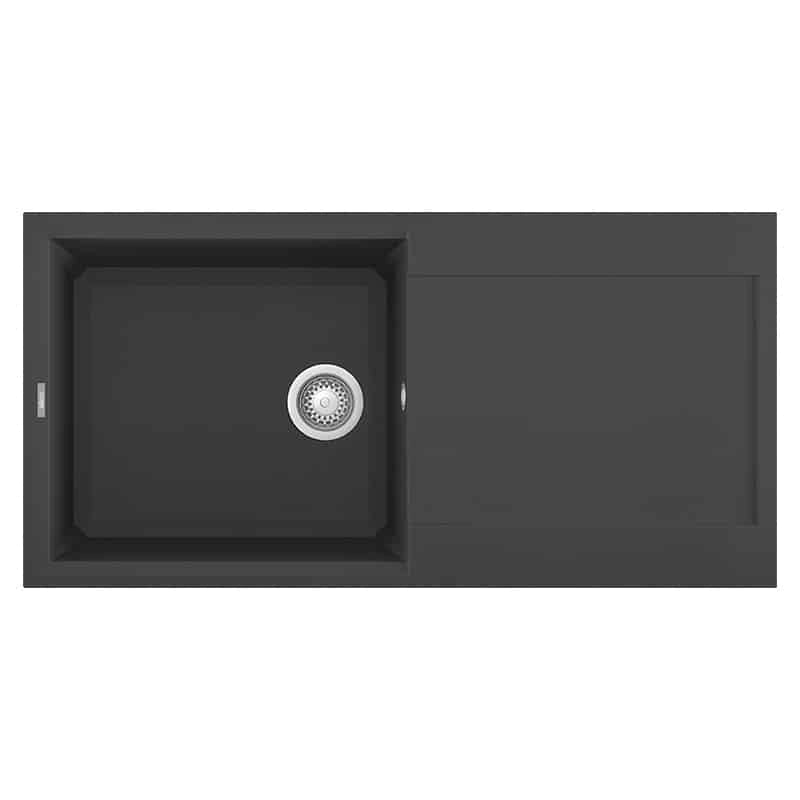 Lavello Elleci Incasso 1 vasca 100x50 Easy 480 Granitek Antracite LGY48059
