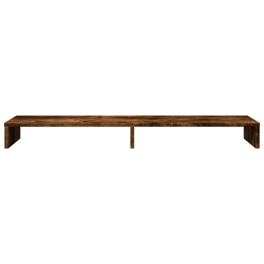 Supporto per Monitor Rovere Fumo 100x27x10 cm in Truciolato 854656