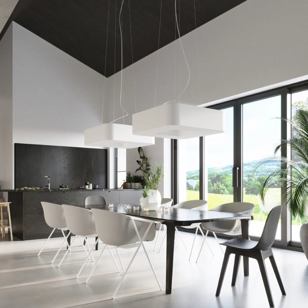 Lampadario URANO 60 bianco