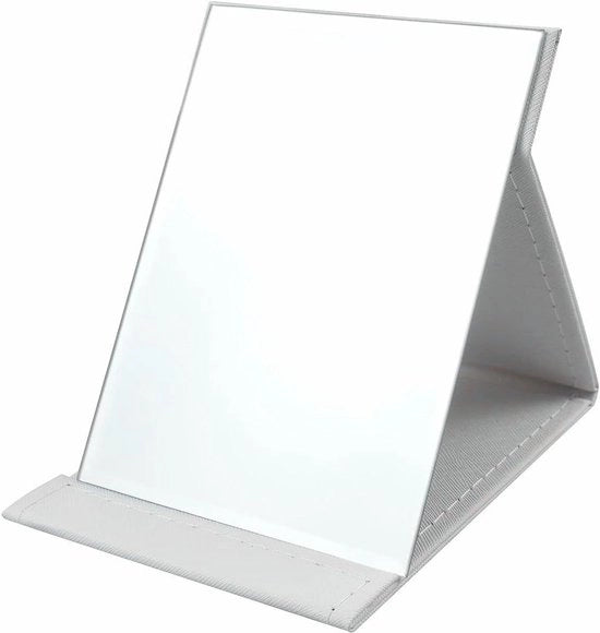 Specchio di Trucco Portatile Super HD in Bianco - Ideale per il Viaggio - Dimensioni 25 x 17 cm