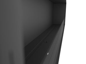 Camino a Bioetanolo da Incasso 204,4x59,4x30 cm Inside 2000 Slim Nero con Vetro