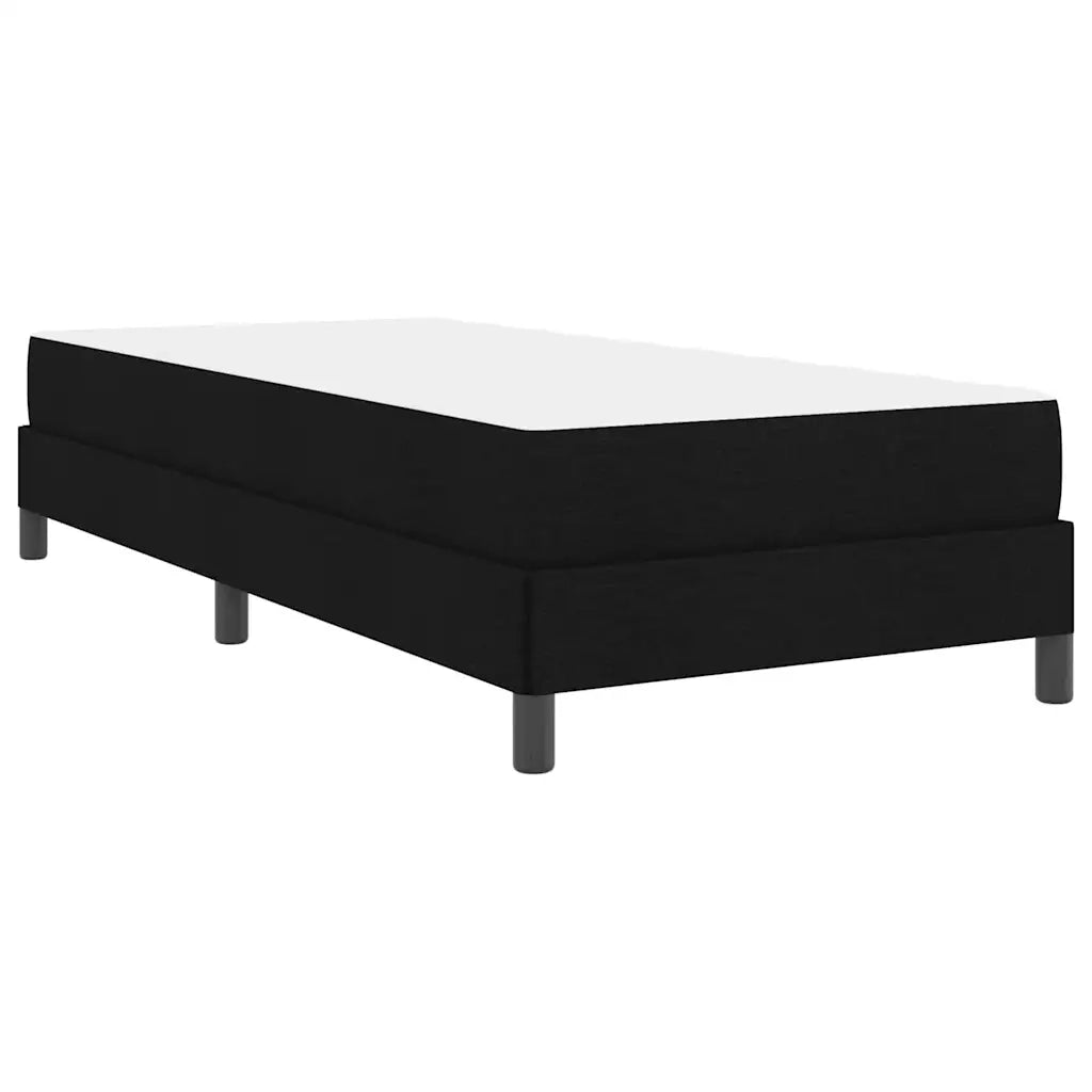 Letto a molle con materasso Nero 100 x 200 cm Tessuto 3398467