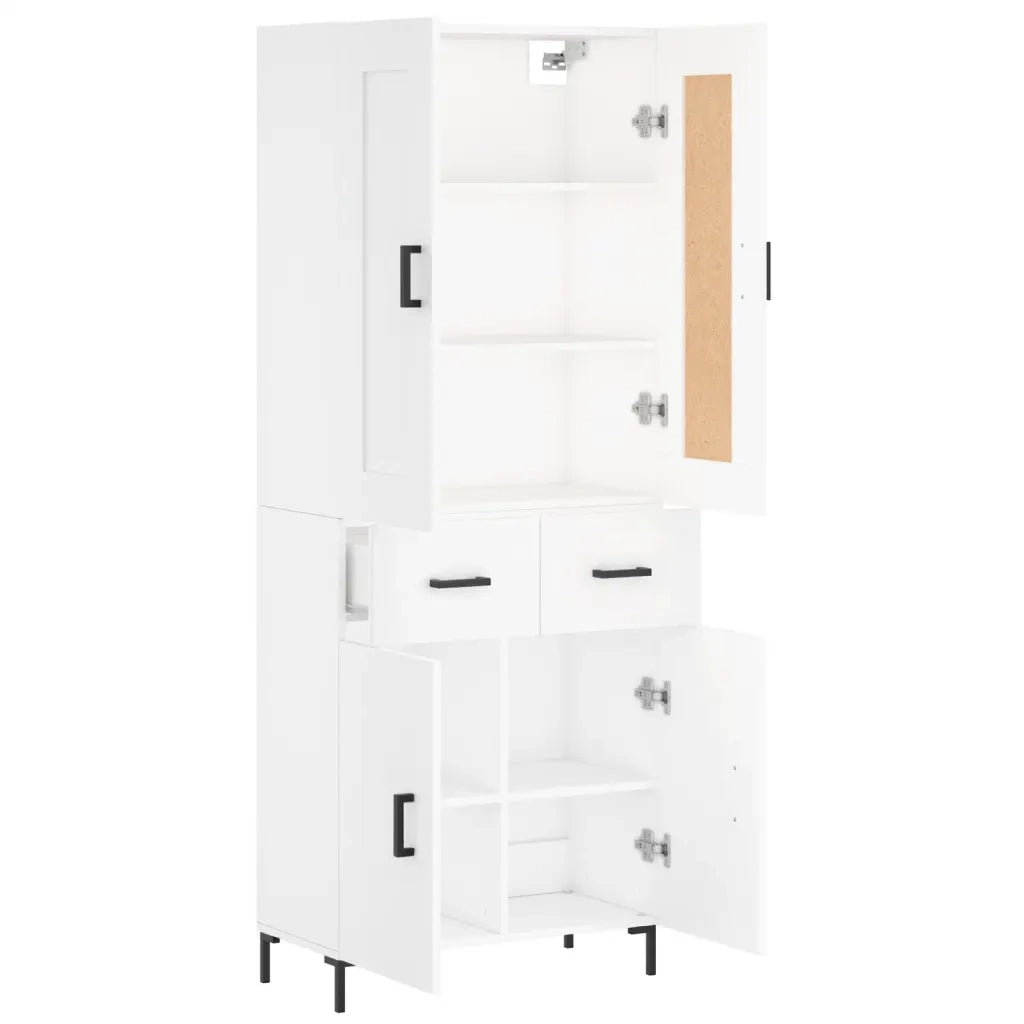 Credenza Bianca 69,5x34x180 cm in Legno Multistrato 3199873