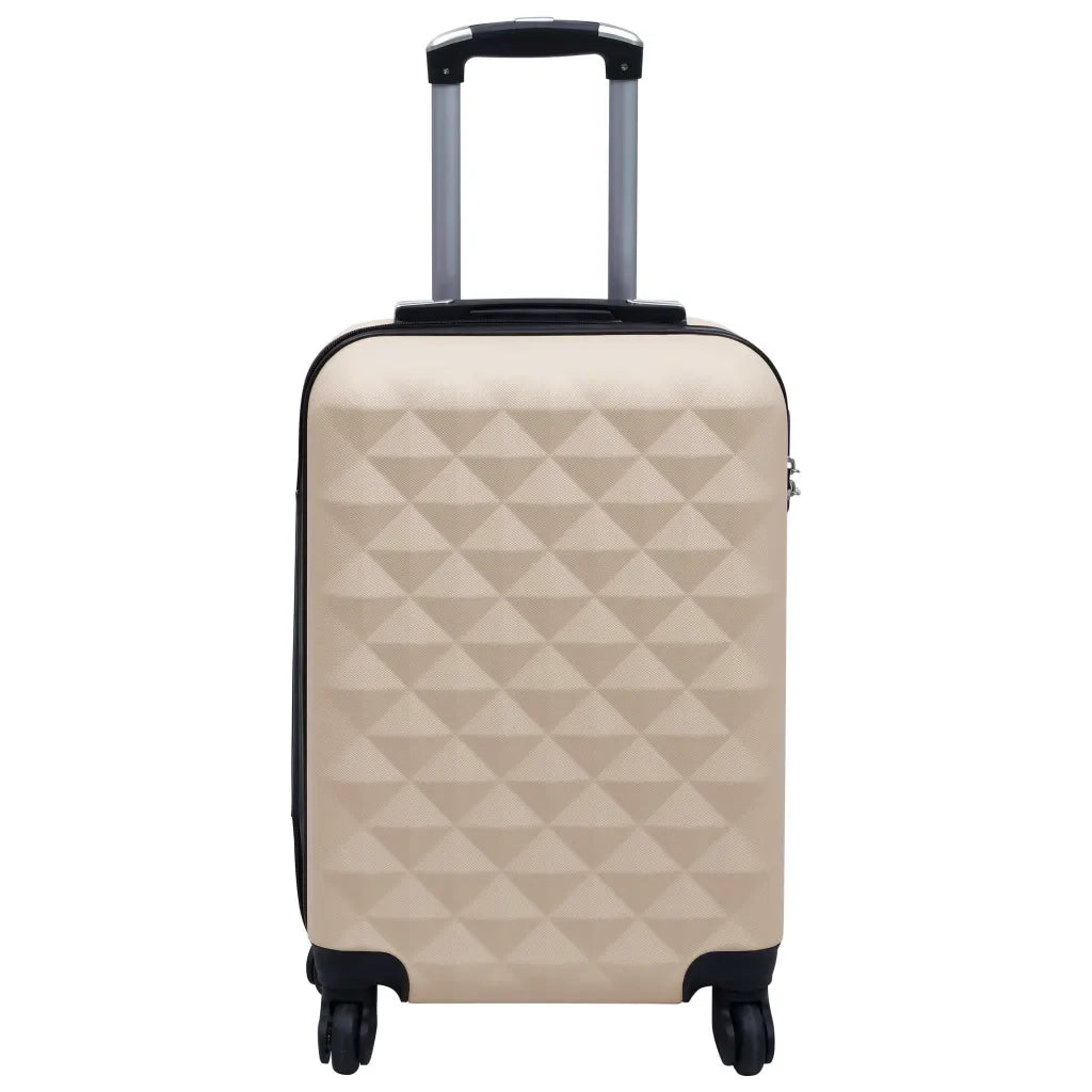 Set Valigie Trolley a Custodia Rigida 2 pz Oro in ABS CFW1343366