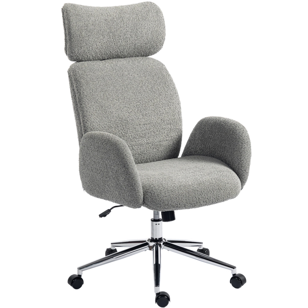 Sedia da ufficio ergonomica con poggiatesta regolabile ¨C zephmum ¨C Grigio scuro
