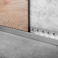 Pannello Frontale Per Piatto Doccia 130cm Brush Nickel