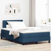 Letto a molle con materasso con led Blu 120 x 200 cm Tessuto 3342127