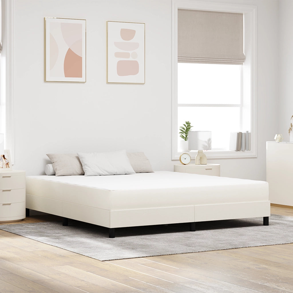 Materasso a molle indipendenti Crema 180x200x20 cm Medio Rigido Tessuto