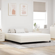 Materasso a molle indipendenti Crema 180x200x20 cm Medio Rigido Tessuto