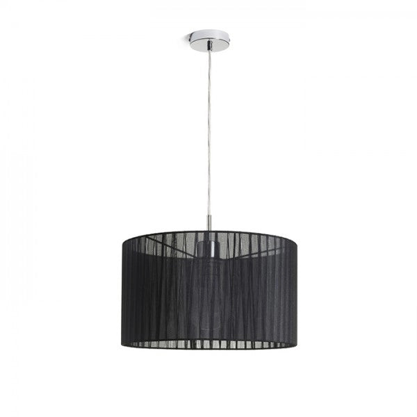 Lampadario GLAMOUR 35/20 a sospensione nero 230V E27 28W