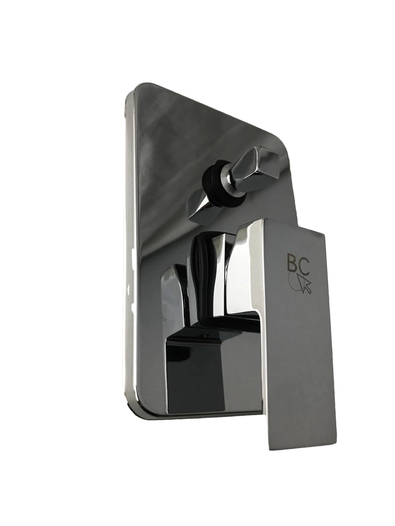 Miscelatore incasso doccia quadrato square moderno, con deviatore 2 uscite