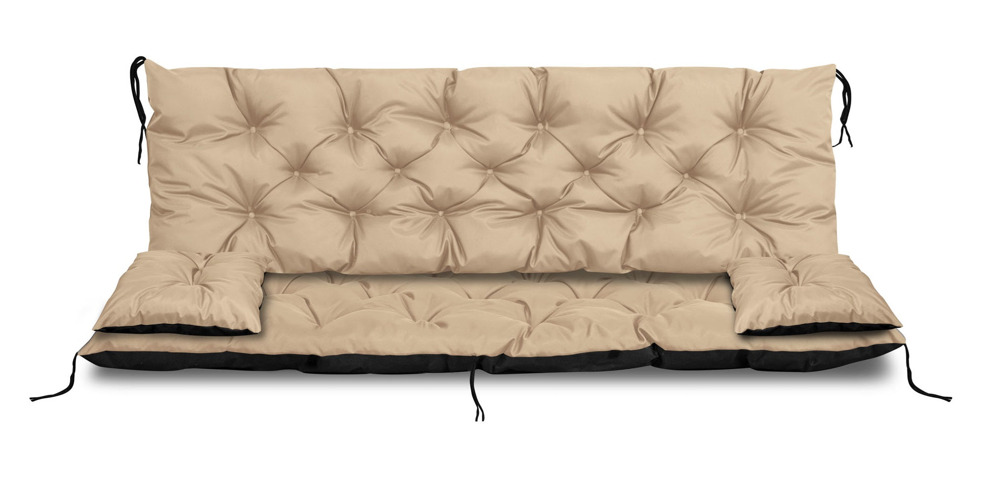 AIO FACTORY Set di cuscini da giardino 150x60 cm impermeabile beige