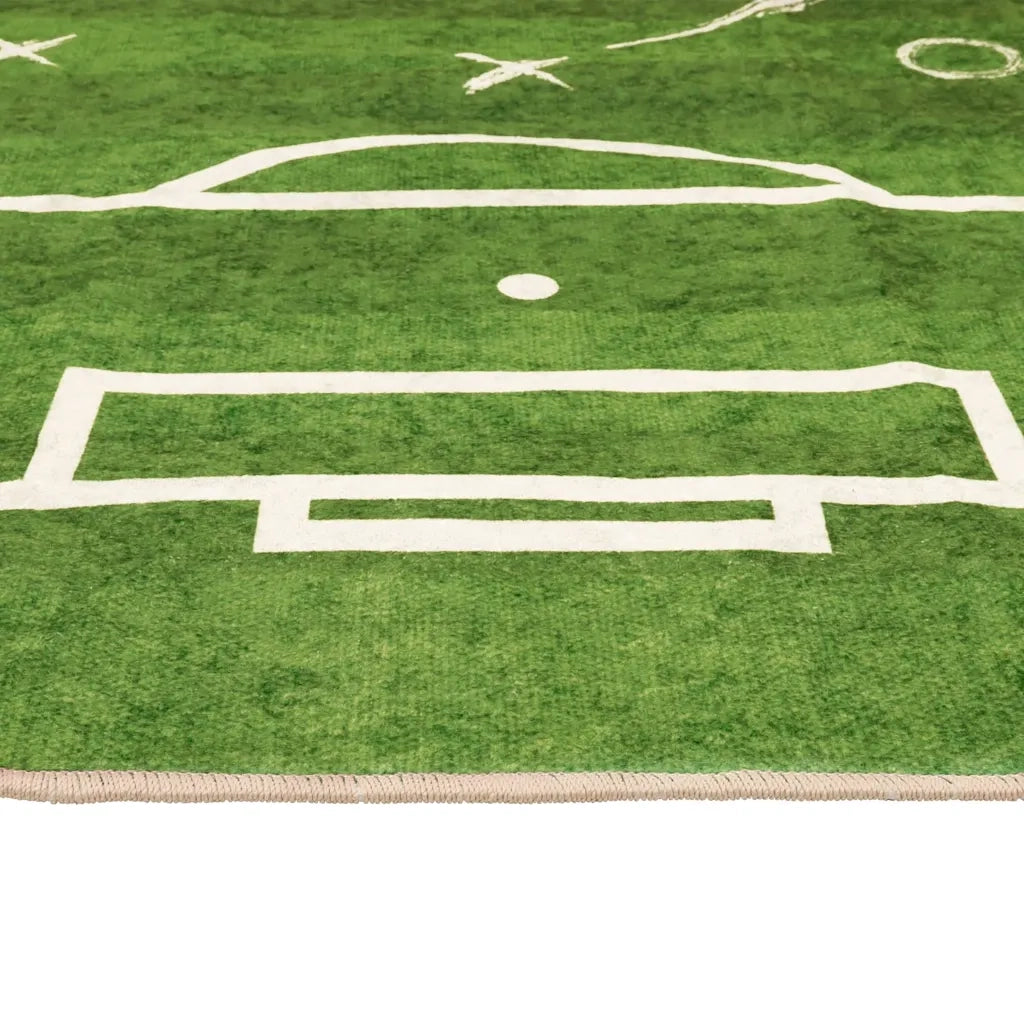Tappeto Bambini Verde 160x230 Campo Calcio Lavabile 136621