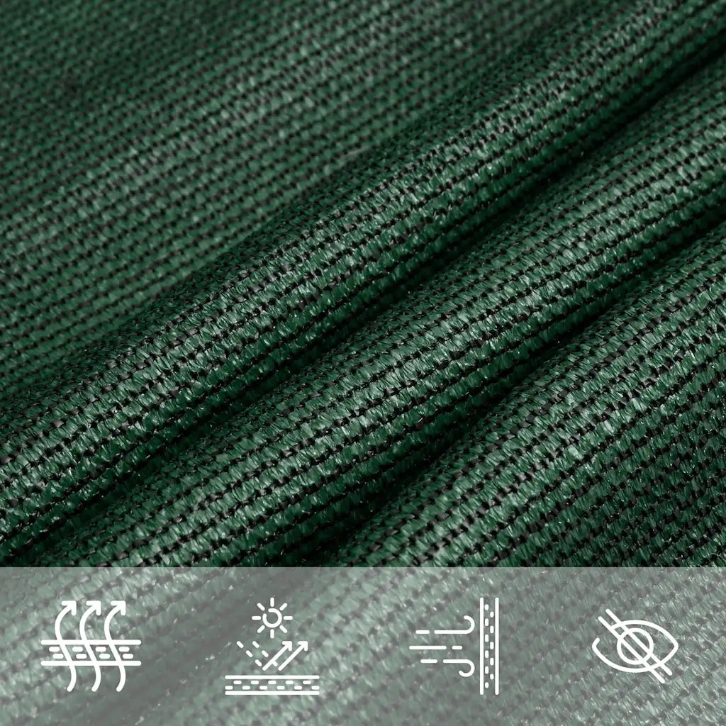 Vela Parasole 160 g/m² Verde Scuro 5x5 m in HDPE 311443