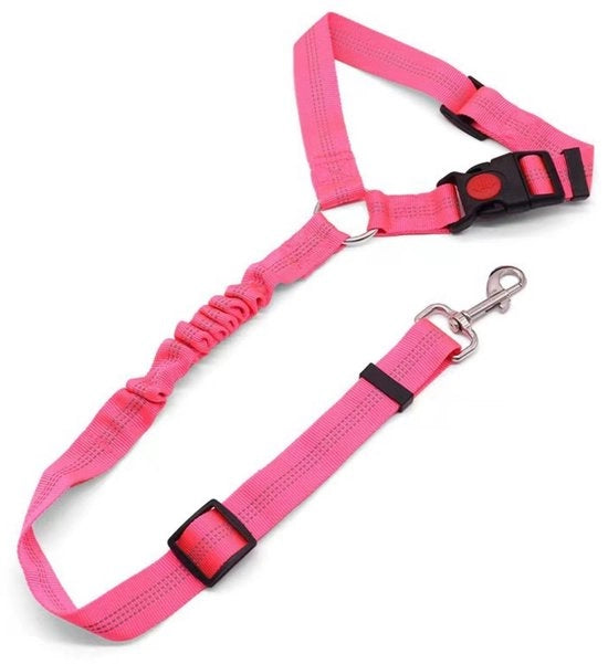 Cintura di sicurezza per cani - 2 pezzi - cintura di sicurezza per cani con elastico - per cani piccoli e medio piccoli - cintura con cinghia - cinghia per cani con anello - cinghia elastica retrattile