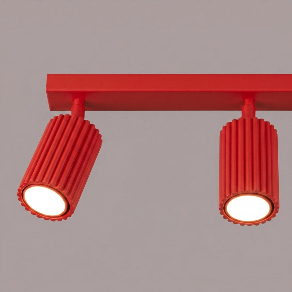 Plafoniera KARBON 3L rosso