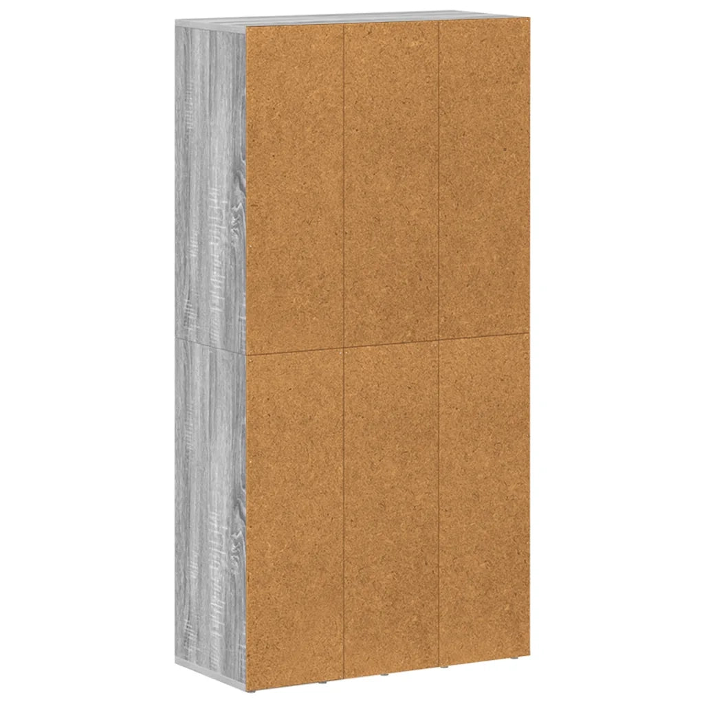 Libreria/Credenza Grigio Sonoma 66x30x130 cm Legno Multistrato 815250
