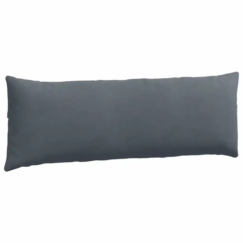 Cuscini da Divano 2 pz-Set di 2 Cuscini per Sofa Grigio scuro 120 x 40 cm 376352