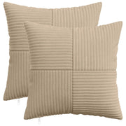 Federa 2 pcs ALMELO Tortora 45 x 45 cm corduroy 914782