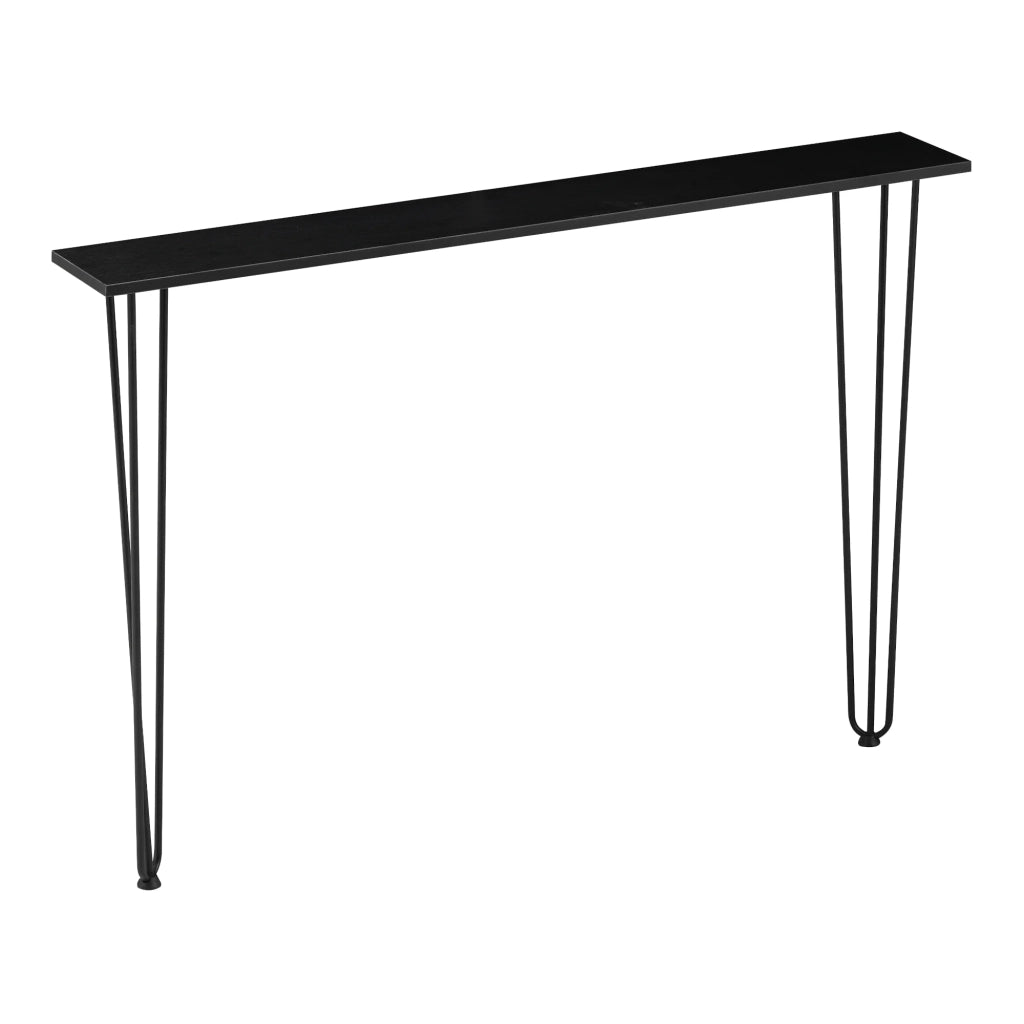 Tavolo consolle 82 x 120 x 18 cm ingresso soggiorno sala da pranzo nero 03_0010874