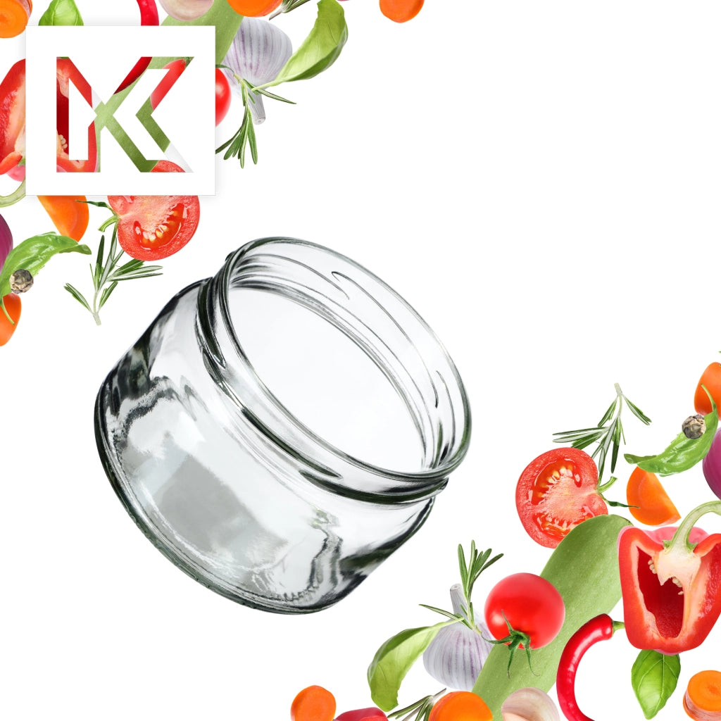 KADAX Denia vasetti per conserva 250ml 50 pezzi 82mm + coperchio "Funghi polacchi"