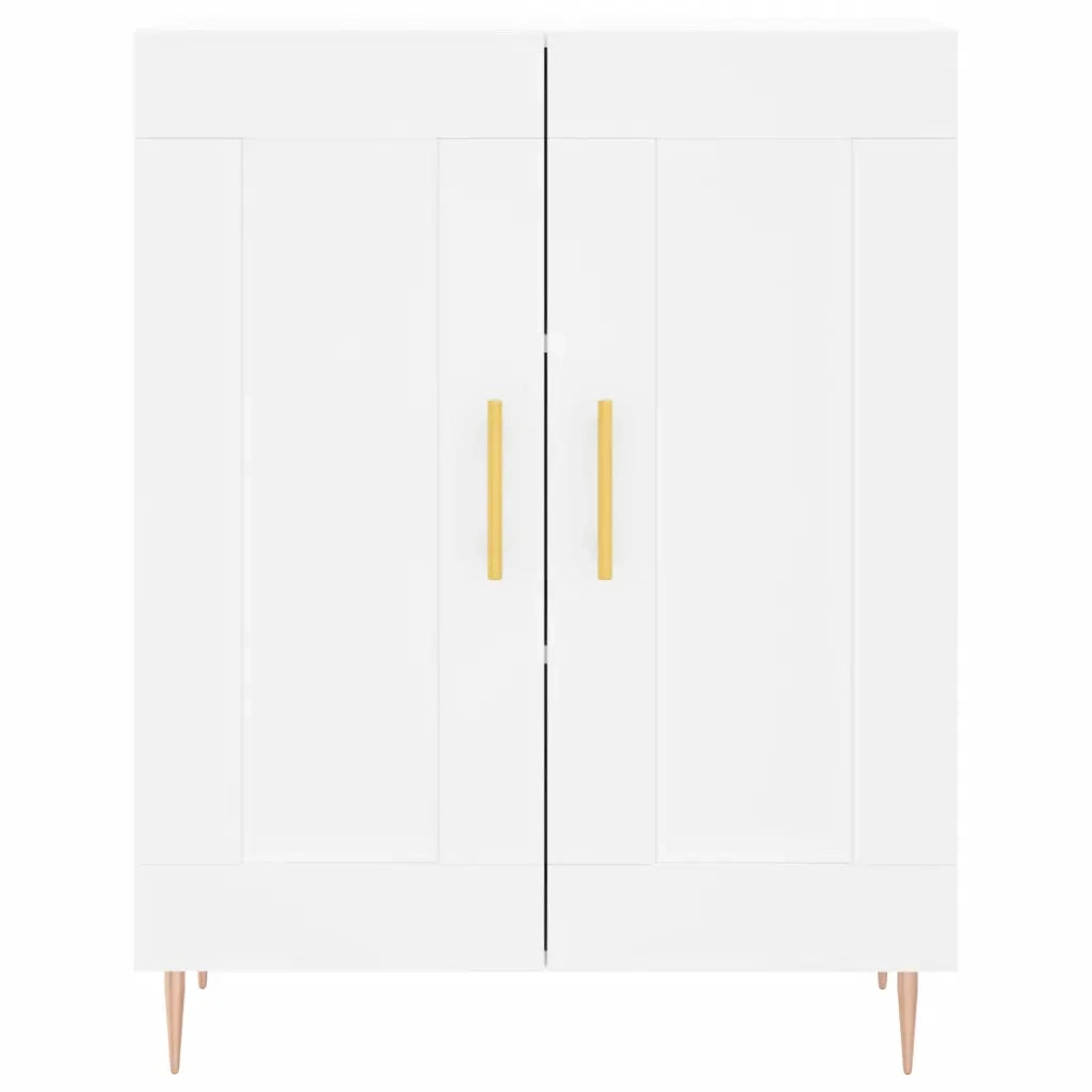 Credenza Bianca 69,5x34x90 cm in Legno Multistrato 830180