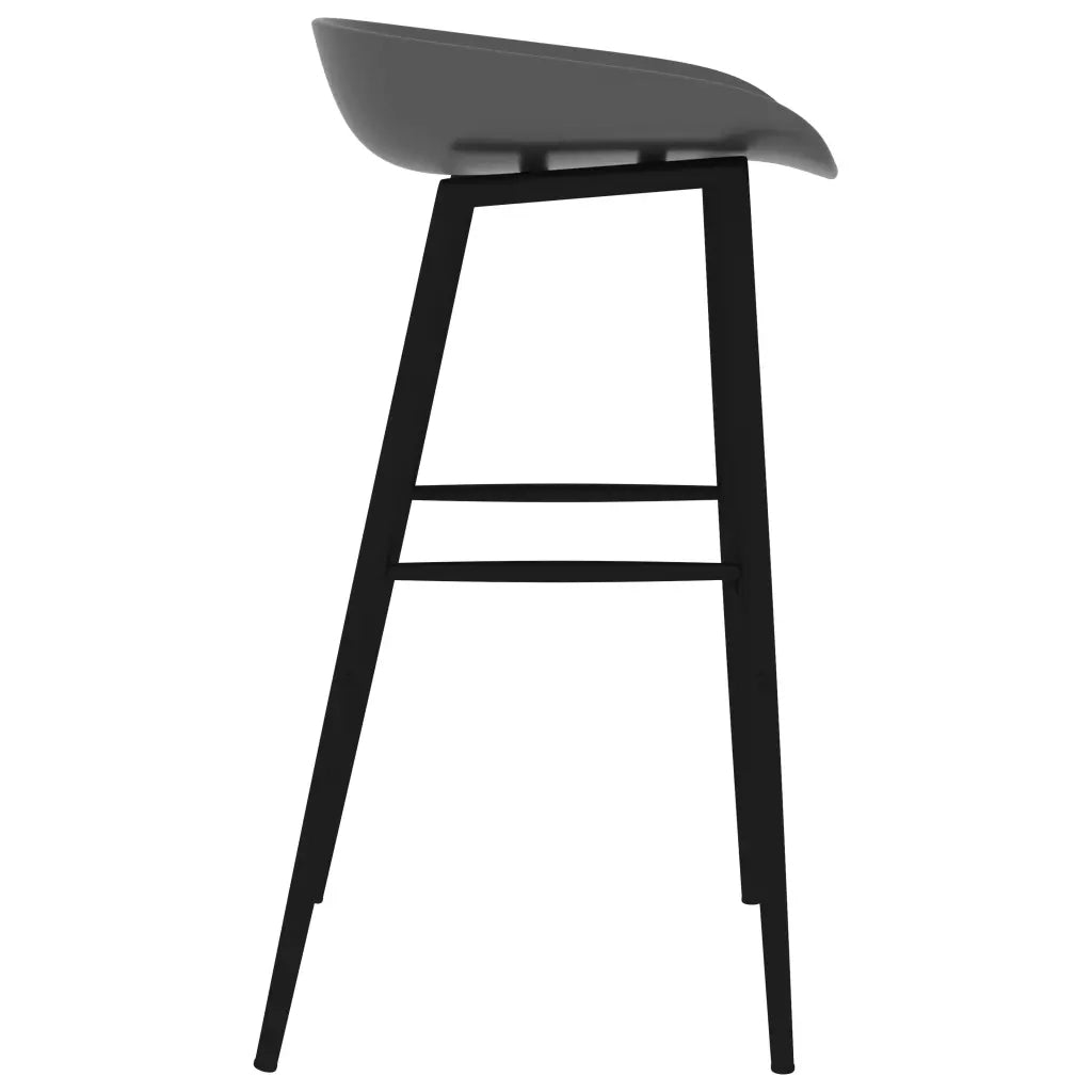 Set da Bar 7 pz Bianco e Grigio 3057425