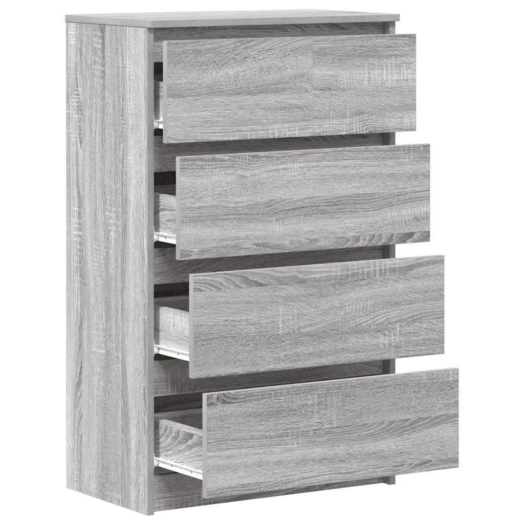 Credenza Grigio Sonoma 60x35x98,5 cm in Legno Multistrato cod mxl 11631