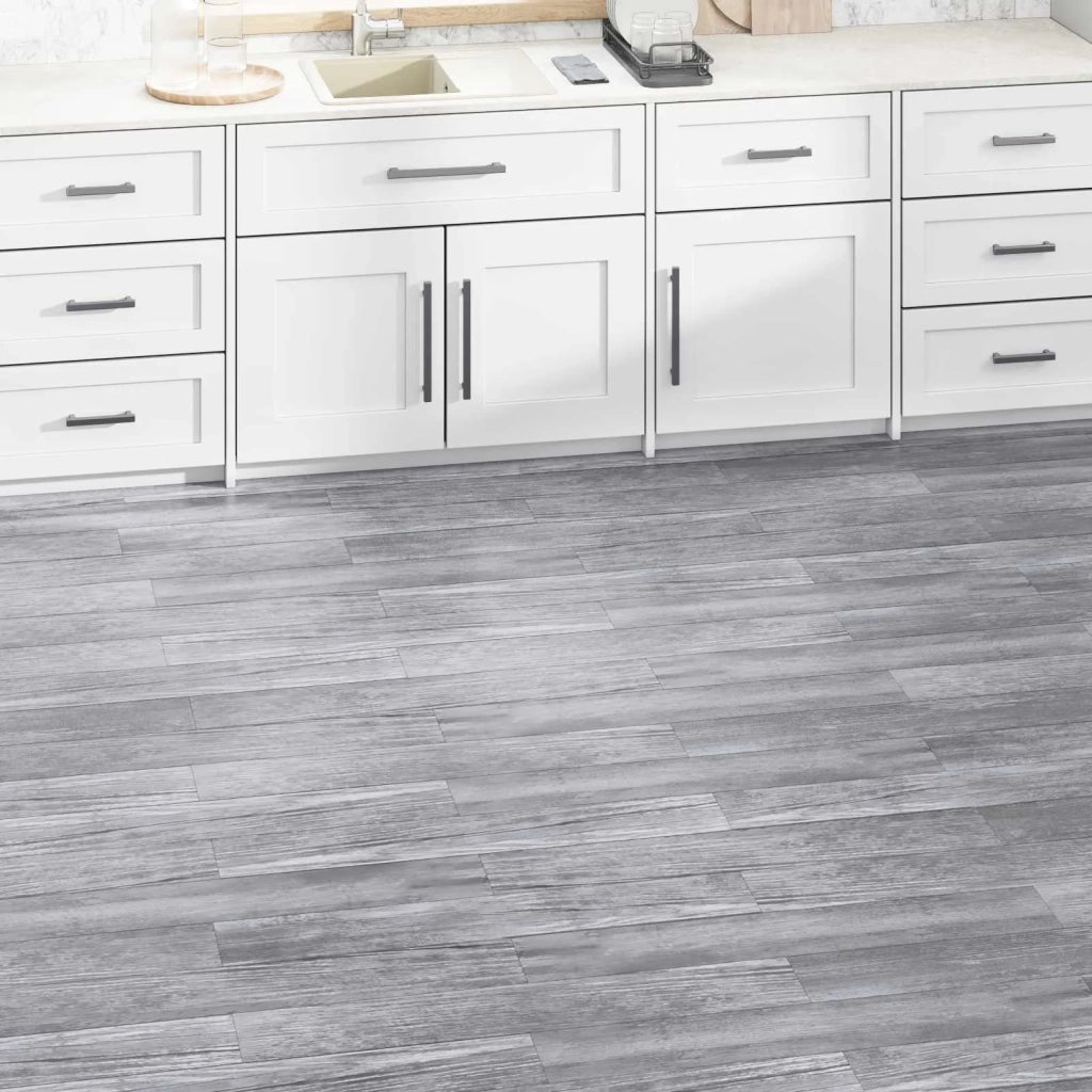 Tavole per Pavimenti 5,02 m² 36 pcs PVC Legno grigio opaco 42046312