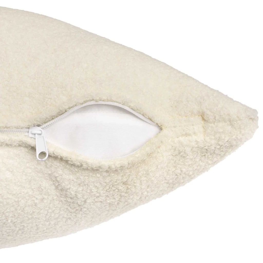 Federa 2 pcs HEERLEN Crema 40 x 40 cm Bouclé 908482
