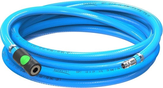 Impianto di aspirazione per interni 1m con connessione di sicurezza e tubo PVC flessibile - diametro interno 13mm
