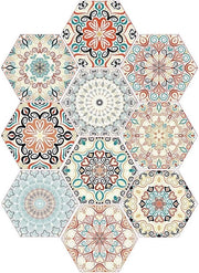Decalcomanie decorativa a forma di mandala - schiacciare e applicare - decalcomanie autoadesive per pavimenti - arredamento per la casa - decorazione di mobili - backsplash per scale - decalcomanie per pavimenti.