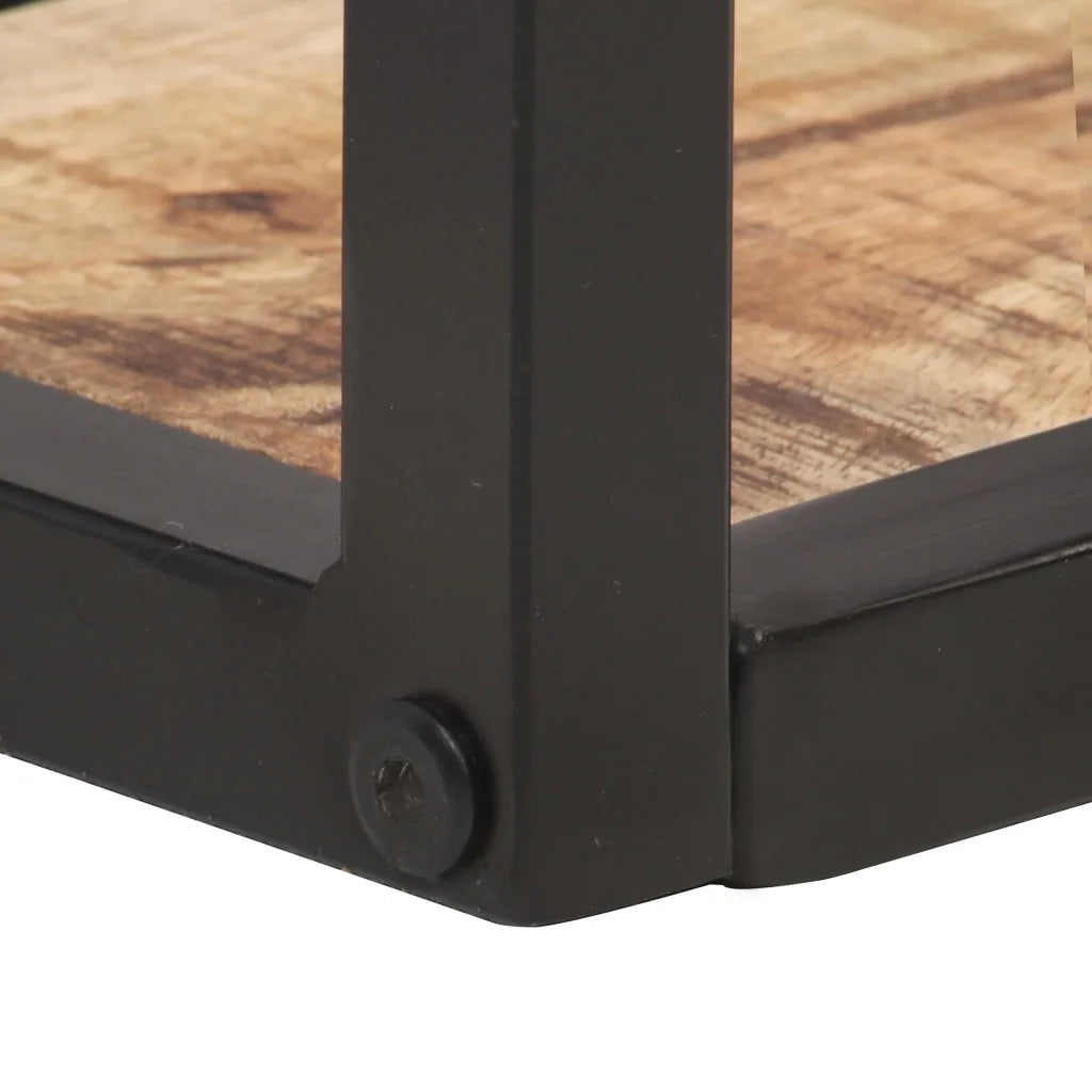 Mensole a Muro 2 pz 40 cm in Legno Massello di Mango Grezzo 320667