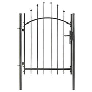 Cancello da Giardino Woerden in Acciaio 1x1 m Nero CFW8331073
