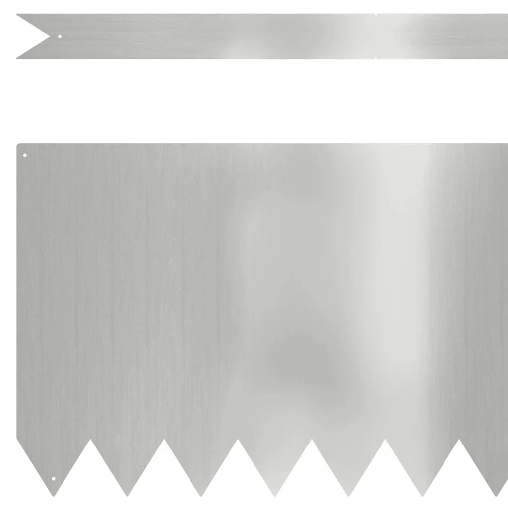 Bordura per Prato 50 pz 100 x 0,05 x 30 cm Acciaio zincato 3335793