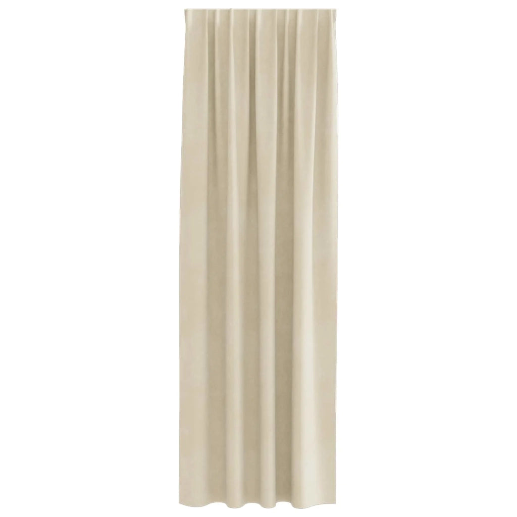 Tende Oscuranti | Tende Blackout 2 pz Crema 140 x 260 cm Velluto