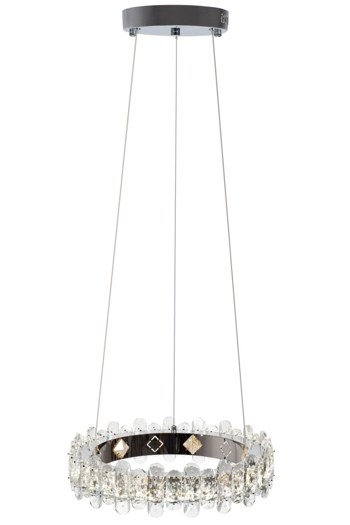 Plafoniera Led In Cristallo App1041-cp + Telecomando