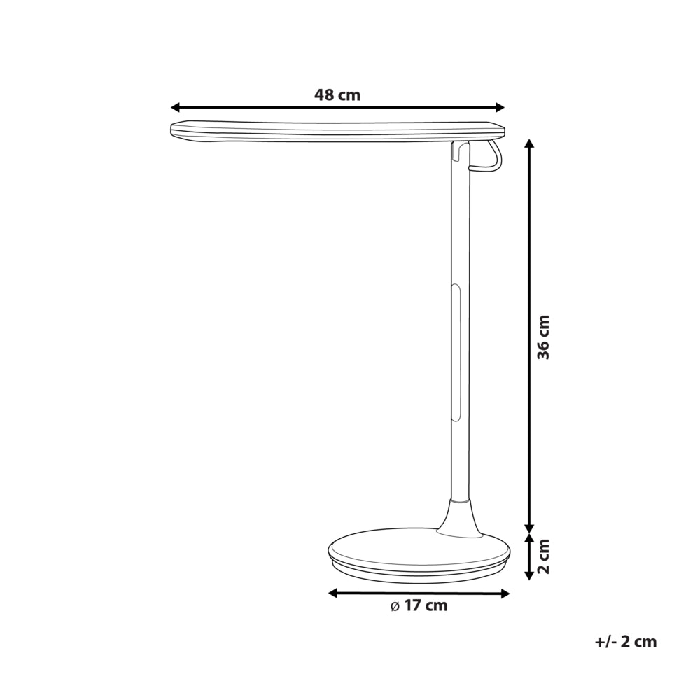 Lampada da tavolo bianca LED tocco touch intensità  regolabile ufficio cameretta stile moderno