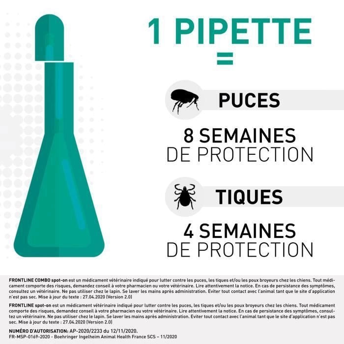 FRONTLINE Spot On dog 10-20kg - 4 pipette