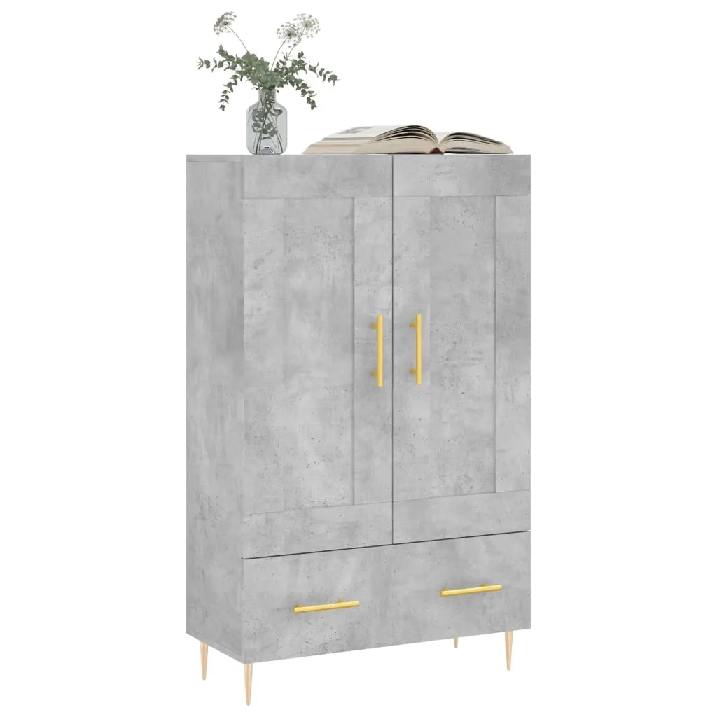 Credenza Grigio Cemento 69,5x31x115 cm in Legno Multistrato 830312